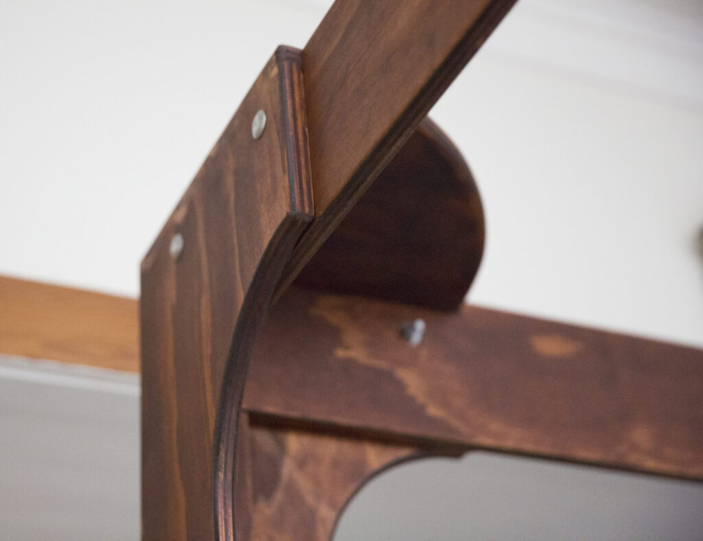 Creative Makers, image of the corner of a four poster bed